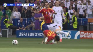 Toni Kroos Awful Rough 😖 Pedri Injury Spain vs Germany 21 Goals Results And Extended Highlights [upl. by Ettellocin]