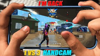 1 VS 3 HANDCAM POCO X6 PRO 📲 SETTINGS ⚙️ HUD  SENSI  DPI FREE FIRE HIGHLIGHTS 😍 [upl. by Nauj]