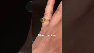 Bloodstone Ring 925 Sterling Silver Gold Bloodstone Minimalist Ring Marquise Cut rings men [upl. by Errot]