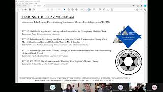 44TH ANNUAL ASA CONFERENCE TOWARD ANTIRACISM IN APPALACHIAN STUDIES Virtual – Concurrent 1 [upl. by Anwahsad]