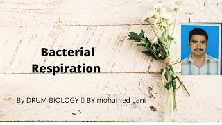 BACTERIAL RESPIRATION by mohamed gani [upl. by Perr]