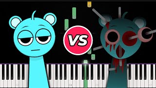 Normal vs Horror Sprunki Sounds 👉 Piano Tutorial [upl. by Veron]