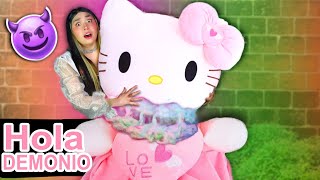 🚫 ABRO MUÑECA HELLO KITTY ATERRADORA  🔪😱 POMNI y JAX le quite el cuerpo y es HORRIBLE SU SECRETO [upl. by Ssidnak]