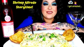 SHRIMP FETTUCCINE ALFREDO  STORYTIME [upl. by Zetta]