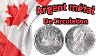 Pièce de circulation canadienne en argent metal [upl. by Abehs670]