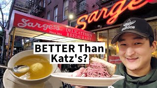 Is Sarges Deli The BEST PASTRAMI in NYC Better Than Katzs [upl. by Naujd]