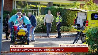 Fietser gewond bij botsing met auto [upl. by Feinleib211]