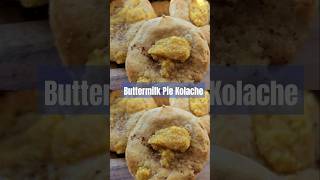 DELICIOUS Buttermilk Pie and Cornbread Kolache Recipe kolache baking recipe czech soulfood [upl. by Arni]