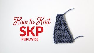 How to Work Slip 1 Knit 1 Pass Slipped Stitch Over sl1k1psso in Knitting  Hands Occupied [upl. by Arim]