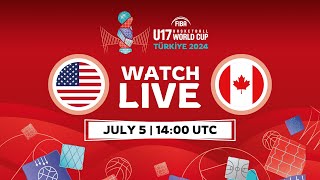 QuarterFinals  USA v Canada  Full Basketball Game  FIBA U17 Basketball World Cup 2024 [upl. by Macey]