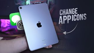 How to Change App Icons on iPad tutorial [upl. by Idnem]