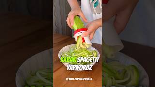 KABAK SPAGETTİ 🍝 food pratiktarifler yemektarifleri yemek spagetti tarif yemekpanosu [upl. by Zeph]