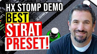 Line 6 HX Stomp Demo  BEST STRAT PRESET by Richie Castellano [upl. by Atnauq]