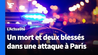 Paris  un mort et deux blessés dans une attaque l’assaillant aurait crié «Allah akbar» [upl. by Ellessig]