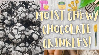 CHEWY MOIST CRINKLES WITH RECIPE [upl. by Aiciles]