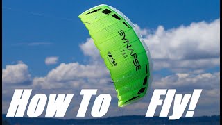 How To Fly a Stunt Kite  Prism Synapse  Snapshot  Parafoil [upl. by Danaher]