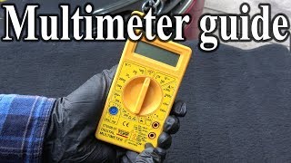 How to Use a MULTIMETER  Beginners Guide Measuring Volts resistance continuity amp Amps [upl. by Foley353]