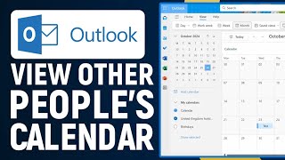 How To View Other Peoples Calendar On Outlook 2024  New Outlook Tips amp Tricks [upl. by Yngiram]