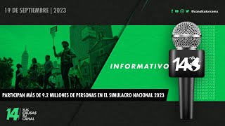 Informativo14 Participan más de 92 millones de personas en el Simulacro Nacional 2023 [upl. by Austin337]