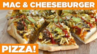 Mac amp Cheeseburger PIZZA WELCOME to Eat The Pizza 1 [upl. by Amme]