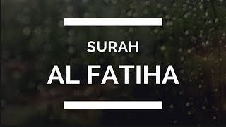 Surah Al Fatiha الفاتحة  the opening Saad AlGhamidi translations and trasliterations [upl. by Ahtenek477]