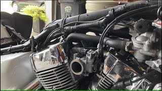 Honda Shadow Aero Throttle cable replacement and adjustment [upl. by Herodias]