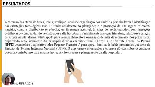 TECNOLOGIAS SOCIAIS EM SAÚDE NA PREPARAÇÃO PARA ALTA SEGURA DE RECÉMNASCIDOS PREMATUROS [upl. by Tomi337]