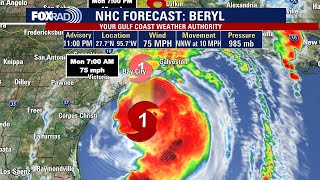 LIVE Hurricane Beryl coverage [upl. by Berkley]