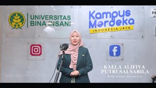 SCIC  Kaela Alifia Putri Salsabila  International Speech Contest [upl. by Sheffield]