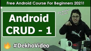 SQLite Android CRUD Implementing Database class  Android Tutorials in Hindi 25 [upl. by Atnwahsal]