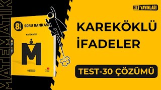 Hız Yayınları 8Sınıf LGS Matematik  Test30 Soru Çözümleri Kareköklü İfadeler [upl. by Oliviero]