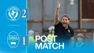 Il post partita di Arezzo  SPAL [upl. by Olraced]