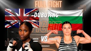 Carolina Dubois vs Milena Koleva Debut Fight Highlights boxing women fighter [upl. by Retswerb]