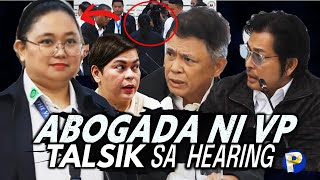 ABOGADA ni VP Sara Duterte pinatalsik sa house hearing sa hindi pagtake ng oath [upl. by Tnayrb]