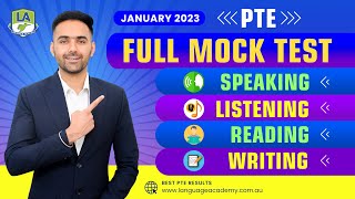 PTE Full Mock Test with Answers  January 2023  Language Academy PTE NAATI amp IELTS Online Classes [upl. by Atinauq]