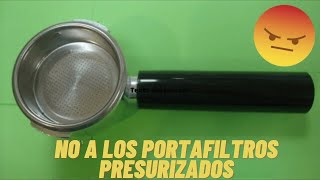 Portafiltros presurizados cómo son y porque no usarlos [upl. by Ennadroj]