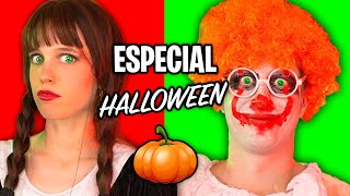 MIÉRCOLES ADDAMS y el PAYASO PENNYWISE se cuelan EN CASA 🎃  El Show de Tekendo y Laia Oli 9 [upl. by Acim21]