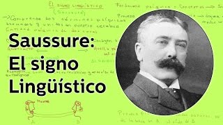 Saussure El signo lingüístico  Lingüística  Educatina [upl. by Kobe]