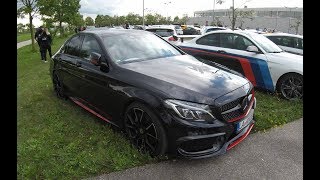 MERCEDES BENZ C CLASS COMPILATION 2 W205  WALKAROUND  INTERIOR  BLUE AND BLACK COLOUR [upl. by Eyt]