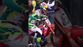 Jett Lawrence is unreal with gate drop starts… 😳 motocross dirtbikes mxon [upl. by Shelah]