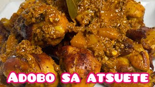 ADOBO SA ATSUETE  THE BEST ADOBO RECIPE  MRS GALANG RECIPE lutongbahay bicolana [upl. by Baler]