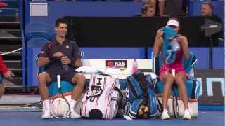 Novak Djokovic and Ana Ivanovic do Gangnam Style  Hyundai Hopman Cup 2013 [upl. by Campman]