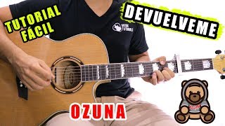 Cómo tocar Devuélveme de Ozuna en Guitarra  Tutorial  PDF GRATIS [upl. by Ginder]