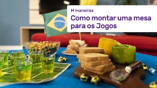 COMO MONTAR UMA MESA PARA OS JOGOS  M Maneiras [upl. by Oaoj]