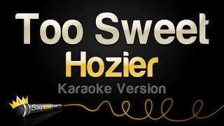 Hozier  Too Sweet Karaoke Version [upl. by Limoli]