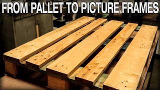 DIY Pallet Wood Picture Frame [upl. by Marwin]