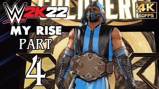 WWE 2K22 MyRise Walkthrough PART 4 PS5 Gameplay No Commentary  4K 60ᶠᵖˢ ✔ [upl. by Mcallister]