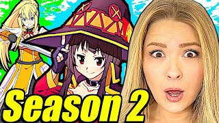 Couple Reacts To KONOSUBA Season 2 FOR THE FIRST TIME Season 2 Supercut [upl. by Millie]