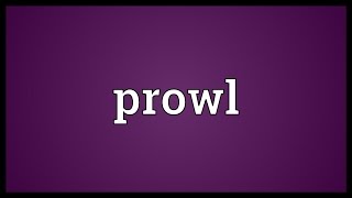 Prowl Meaning [upl. by Welby]