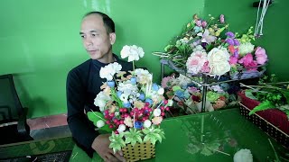 Simple flower arranging skills  episode 175  Mardy2003 [upl. by Dearden322]